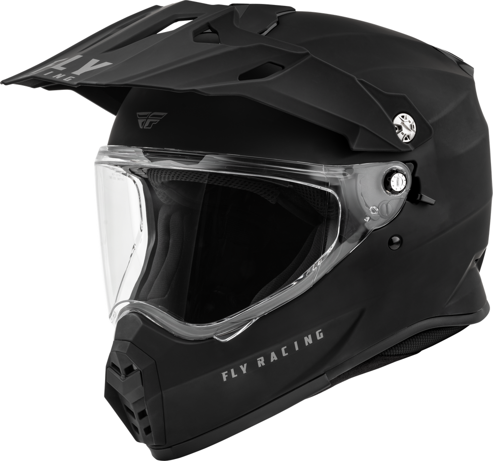 FLY RACING TREKKER SOLID HELMET MATTE BLACK