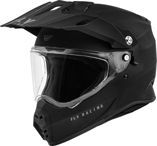 FLY RACING TREKKER SOLID HELMET MATTE BLACK