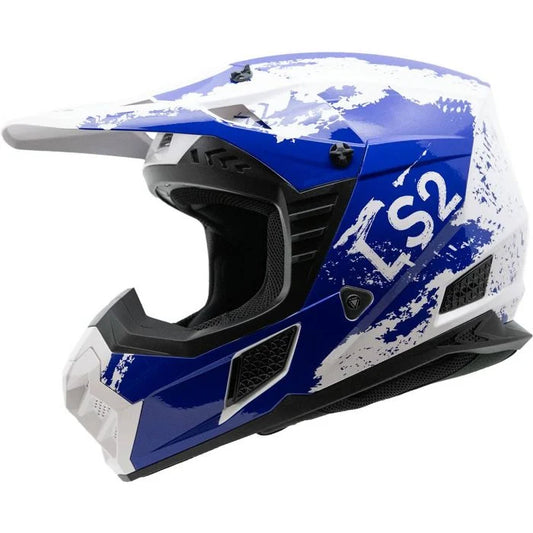 COZ MX HELMET BLUE WHITE LG