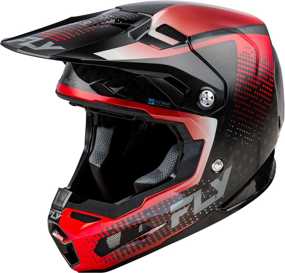 FLY RACING FORMULA S CARBON PROTOCOL HELMET BLACK CARBON/RED