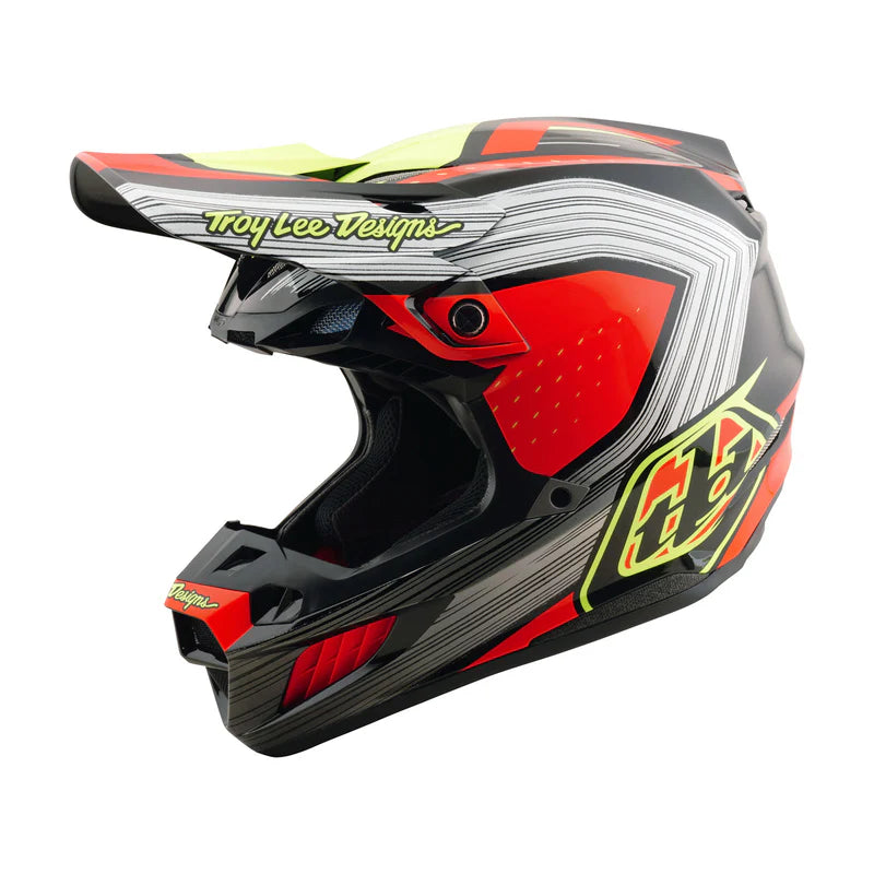 SE5 Composite Helmet Stripes Black/Infra Red