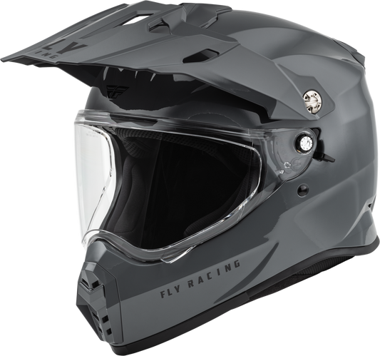 FLY RACING TREKKER SOLID HELMET GREY