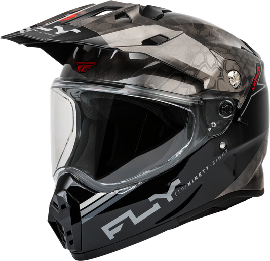FLY RACING TREKKER KRYPTEK CONCEAL HELMET BLACK/GREY/WHITE