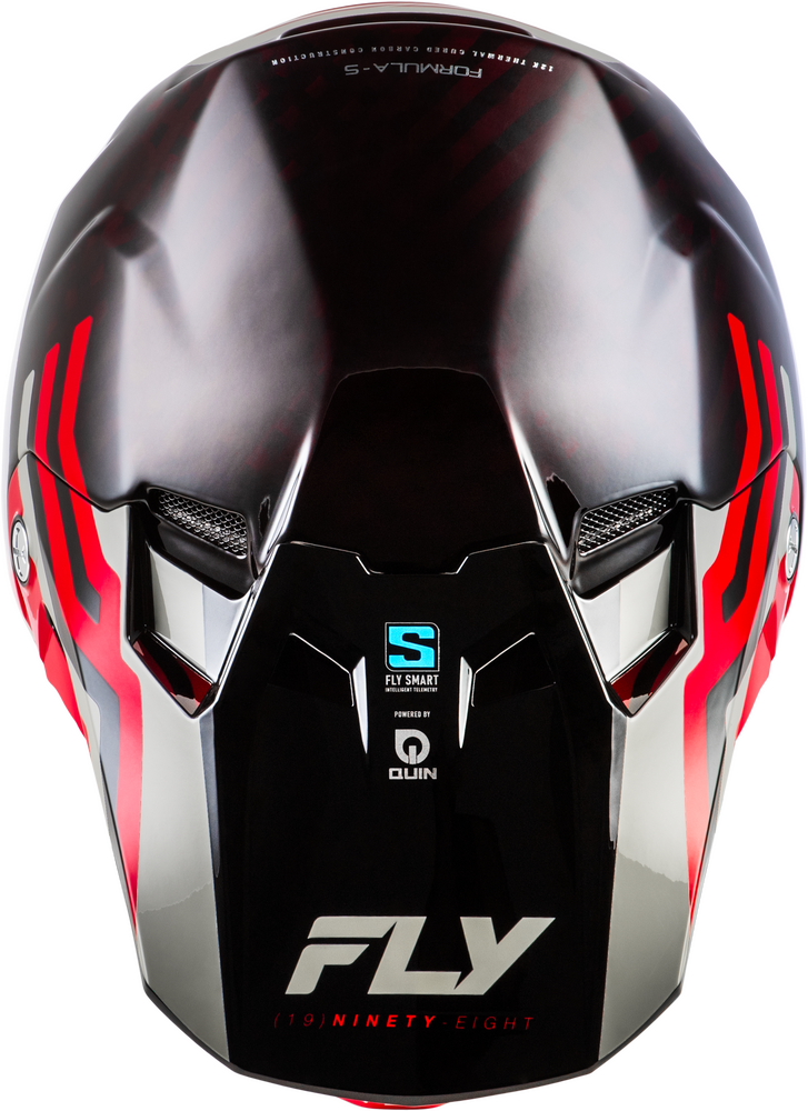 FLY RACING FORMULA S CARBON BYTE HELMET RED CARBON/RED/GREY