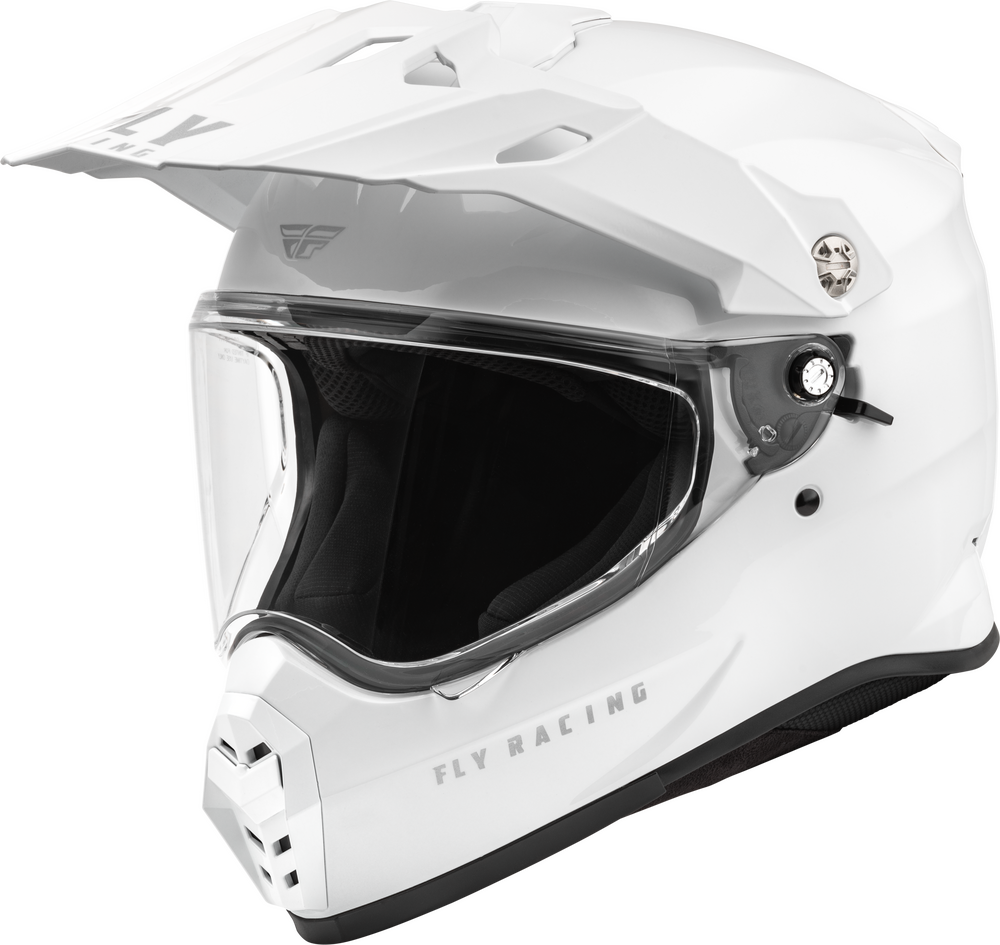 FLY RACING TREKKER SOLID HELMET WHITE