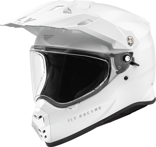 FLY RACING TREKKER SOLID HELMET WHITE